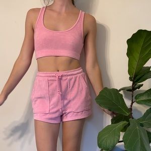 Zara pink summer matching set